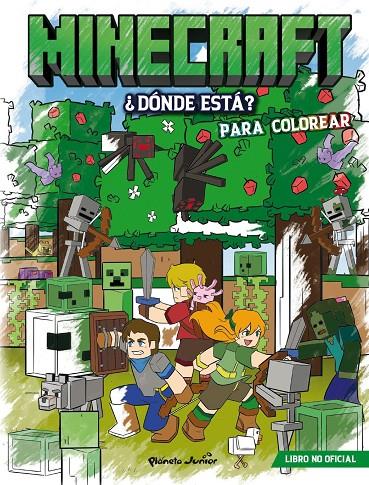 Minecraft. ¿Dónde está? Para colorear | 9788408311379 | AA. VV., AA. VV.