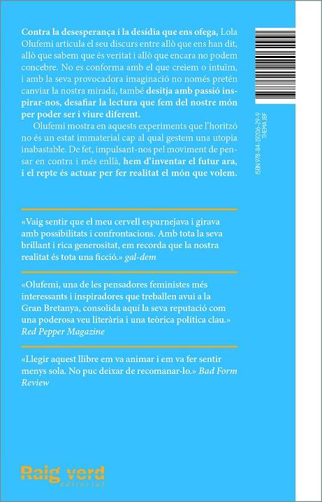 Experiments per imaginar altrament | 9788419206299 | Olufemi, Lola