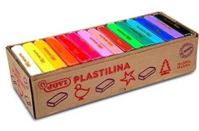 C/15 PLASTILINAS JOVI MOD.72 COLORES BASICOS 350GR | 8412027002714