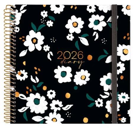 AGENDA ANUAL 2026 ESPIRAL PLUS S/V NOIR GARDEN | 8422593345320