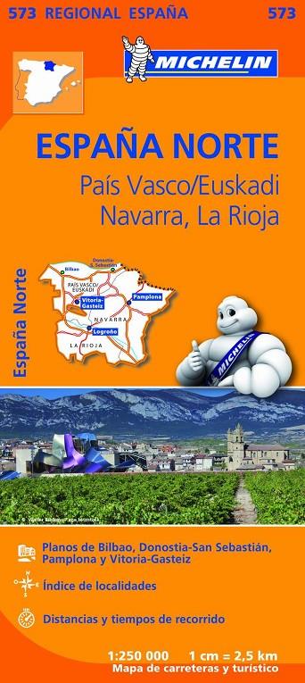 Mapa Regional País Vasco/Euskadi, Navarra, La Rioja | 9782067184206 | Michelin