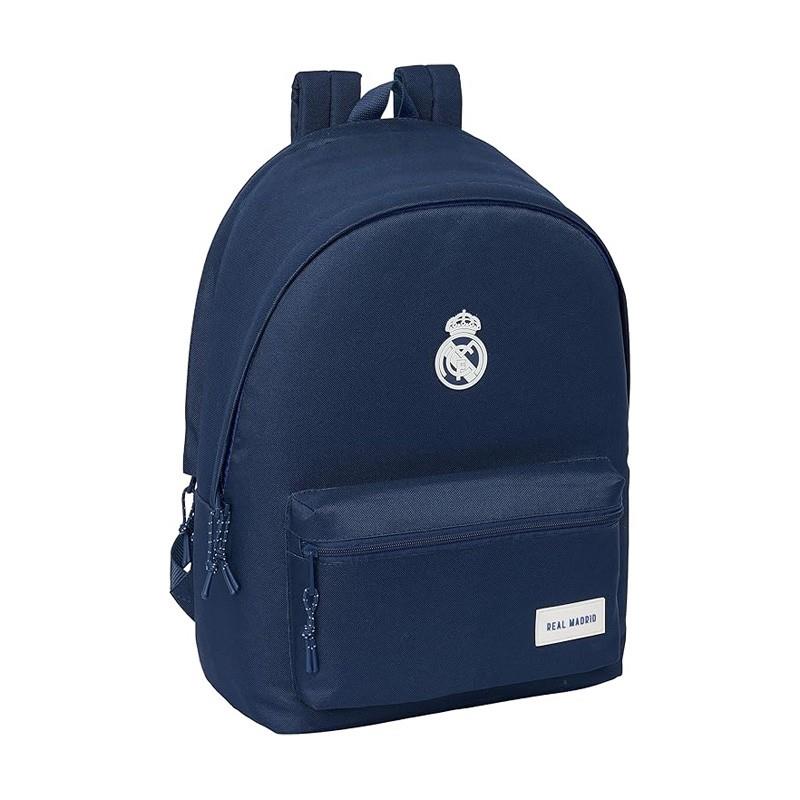 MOCHILA PORTATIL 15 6+USB REAL MADRID AZUL MARINO | 8412688571086