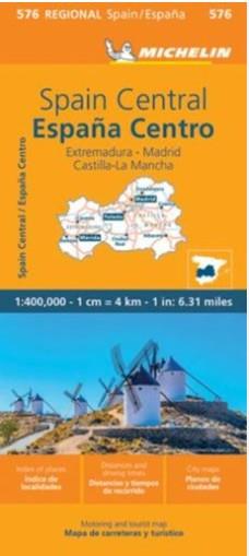 MAPA REGIONAL ESPAÑA CENTRO 576. EXTREMADURA, MADRID, CASTILLA-LA MANCHA 11576 | 9782067259034 | AA VV