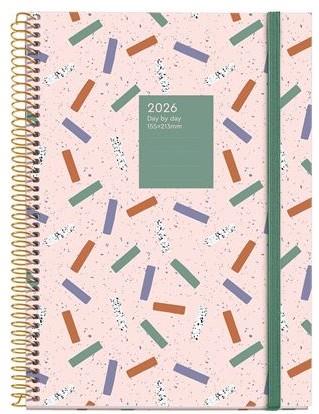 AGENDA ANUAL 2026 ESPIRAL PLUS D/P CONFETI | 8422593345276