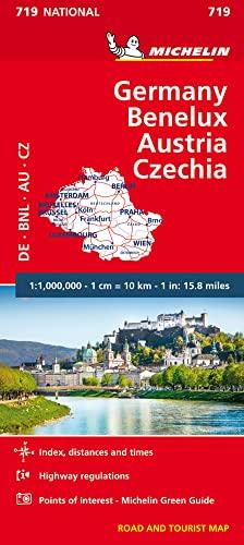 ALLEMAGNE - BENELUX - AUTRICHE - TCHEQUIE -MAPA NATIONAL Nº 719 | 9782067170919 | MICHELIN TRAVEL PARTNER