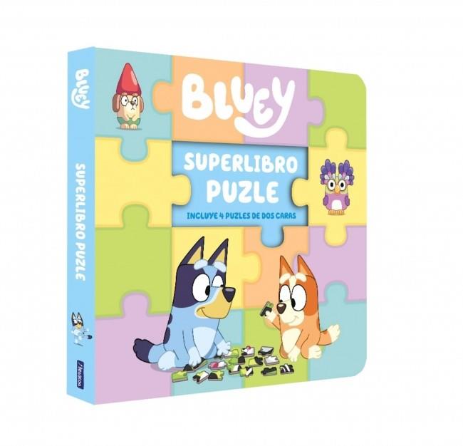 BLUEY LIBRO JUGUETE SUPERLIBRO PUZZLE 4 PUZLES DE | 9788448871291 | , Bluey