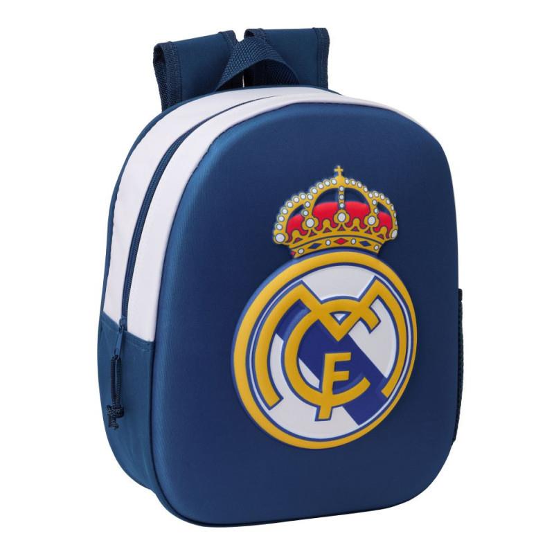 MOCHILA 3D GUARDERIA 33CM REAL MADRID | 8412688596805