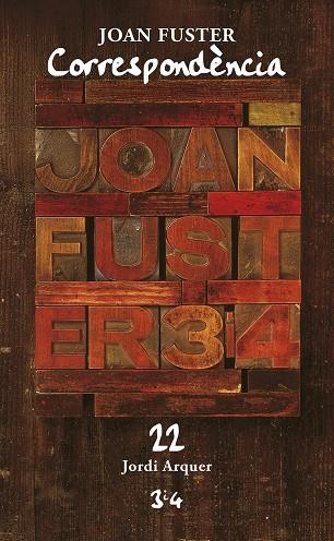 Correspondència 22: Jordi Arquer | 9788417469962 | Fuster, Joan