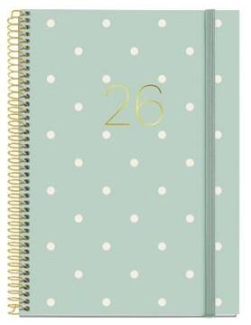 AGENDA ANUAL 2026 ESPIRAL PLUS D/P CATALAN POLKA D | 8422593345252