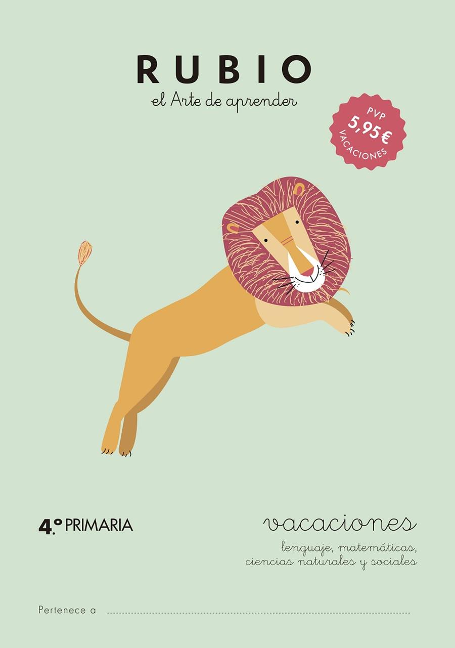 Vacaciones RUBIO (4.º de Primaria) | 9788415971641 | Rubio Polo, Enrique