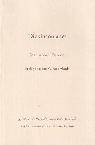 Dickinsonianes | 9788419321169 | Joan Antoni, Cerrato