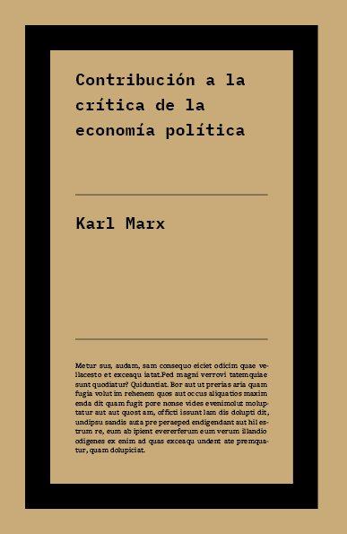 Contribución a la crítica de la economía política | 9791388115127 | Marx, Karl