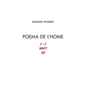 Poema de l'home | 9788413033822 | Viladot Puig, Guillem
