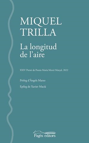 La longitud de l'aire | 9788413034348 | Trilla Feliu, Miquel