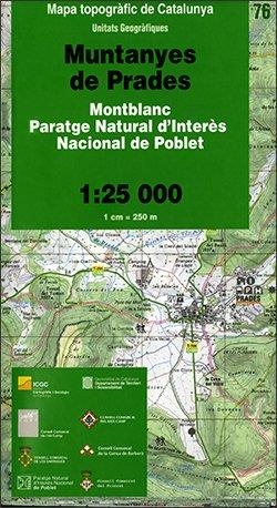 Mapa topogràfic de Catalunya 1:25 000. Unitats Geogràfiques. 76- Muntanyes de Pr | 9788439391517