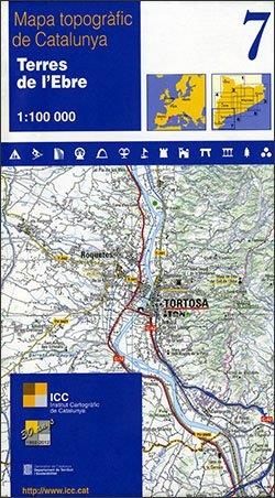 Mapa topogràfic de Catalunya 1:100 000. 7- Terres de l'Ebre | 9788439388814