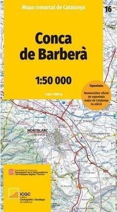 CONCA DE BARBERÀ ? 16 (1:50.000) | 9788418986918 | ICGC