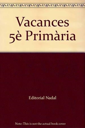 Vacances, 5 Educació Primària | 9788478874804 | Martí Fuster, Rosa Maria