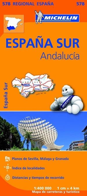 Mapa Regional Andalucía | 9782067184459 | Michelin