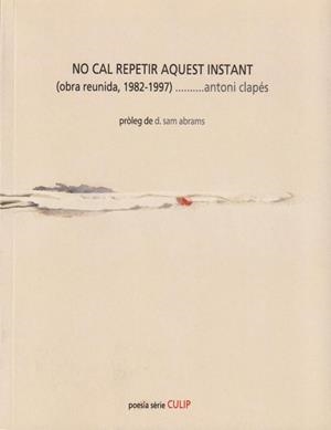 No cal repetir aquest instant | 9788481289749 | Clapés, Antoni