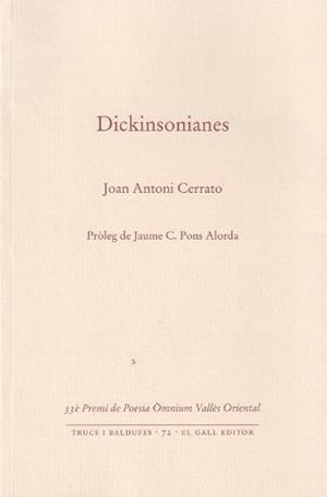Dickinsonianes | 9788419321169 | Joan Antoni, Cerrato