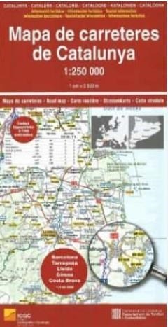 MAPA DE CARRETERES DE CATALUNYA 1:250.000 -ICGC | 9788418601231 | A.A.V.V.