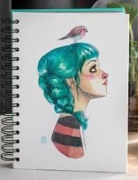 CUADERNO ESTHER GILI SARA TAPA DURA ANILLAS ANCHAS | 0650414522034