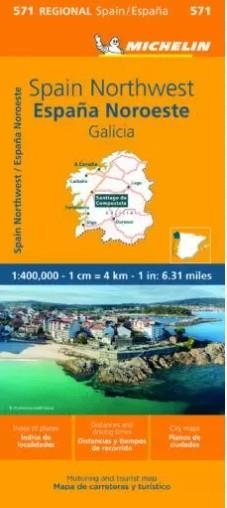 MAPA REGIONAL ESPA¥A NOROESTE - GALICIA (11571) | 9782067259027 | AA.VV.