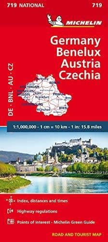 ALLEMAGNE - BENELUX - AUTRICHE - TCHEQUIE -MAPA NATIONAL Nº 719 | 9782067170919 | MICHELIN TRAVEL PARTNER