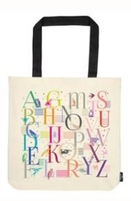 BOLSA DE TELA DE LA COMPRA ABECEDARIO | 4033477830654