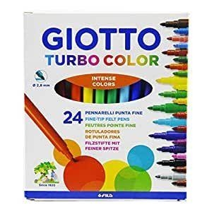 ROTULADOR GIOTTO TURBO COLOR FINO 24 COLORES SURTIDOS | 8000825412004
