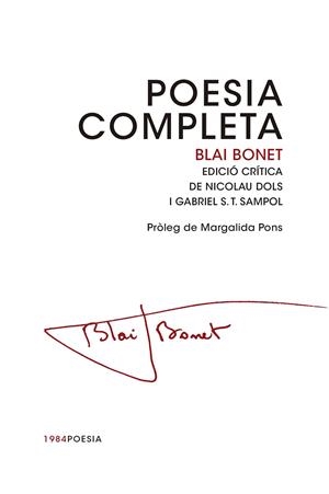 Poesia completa | 9788415835462 | Bonet i Rigo, Blai
