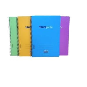 BLOC ESPIRAL FOLIO 80H PP CUADRO 4MM 90GR COLORES | 8424212862850