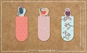 MARCAPAGINAS MAGNETICO PAJAROS 6 UNIDADES | 4033477311566