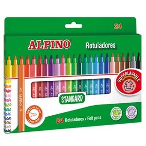 ROTULADOR ALPINO 24 COLORES SURTIDOS | 8413240609261