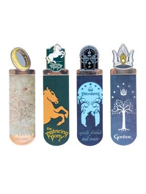 SET DE 4 MARCAPAGINAS EL SEÑOR DE LOS ANILLOS | 8435747809982