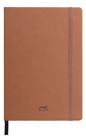 CUADERNO NOTAS GALGO A5 80H 100G LISO MARRON | 8413623627752