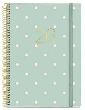 AGENDA ANUAL 2026 ESPIRAL PLUS D/P CATALAN POLKA D | 8422593345252