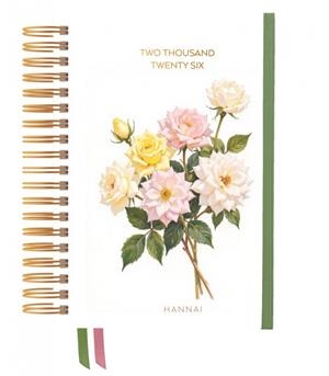 AGENDA ANUAL WIRE-O CRIMSON BLOOM 210x160 D/P | 8432115002815