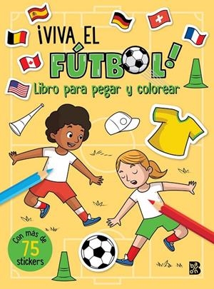 ¡VIVA EL FÚTBOL! LIBRO PARA PEGAR Y COLOREAR | 9789403246154 | , Ballon