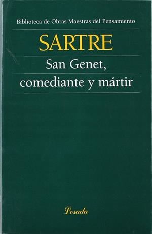 SAN GENET, COMEDIANTE Y MARTIR | 9789500378161 | SARTRE, JEAN-PAUL